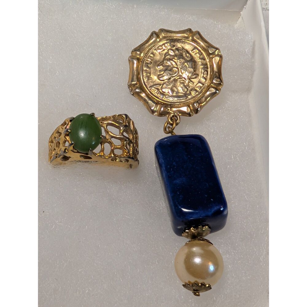 Vintage Costume Ring and Earring